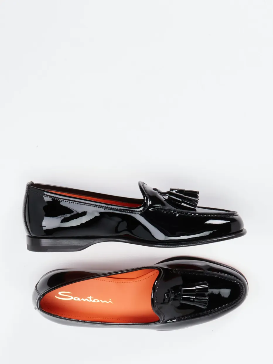 Damen Santoni – Slipper aus Lackleder