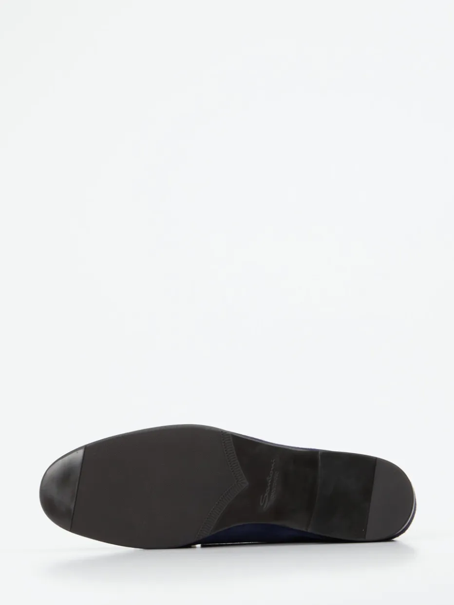 Damen Santoni – Slipper aus Veloursleder Dunkel