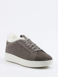 Damen Santoni – Sneaker aus geprägtem Leder in