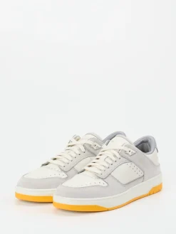 – Sneaker aus Kalbleder in Creme*Santoni Sale