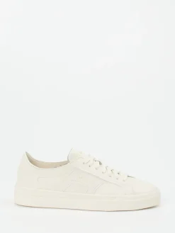 – Sneaker aus Kalbleder creme*Santoni Discount