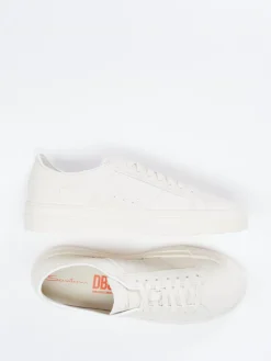 – Sneaker aus Kalbleder creme*Santoni Discount