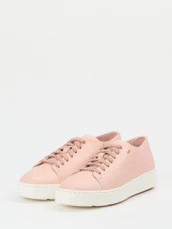 Damen Santoni – Sneaker aus Kalbleder in Blass