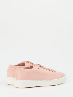 Damen Santoni – Sneaker aus Kalbleder in Blass