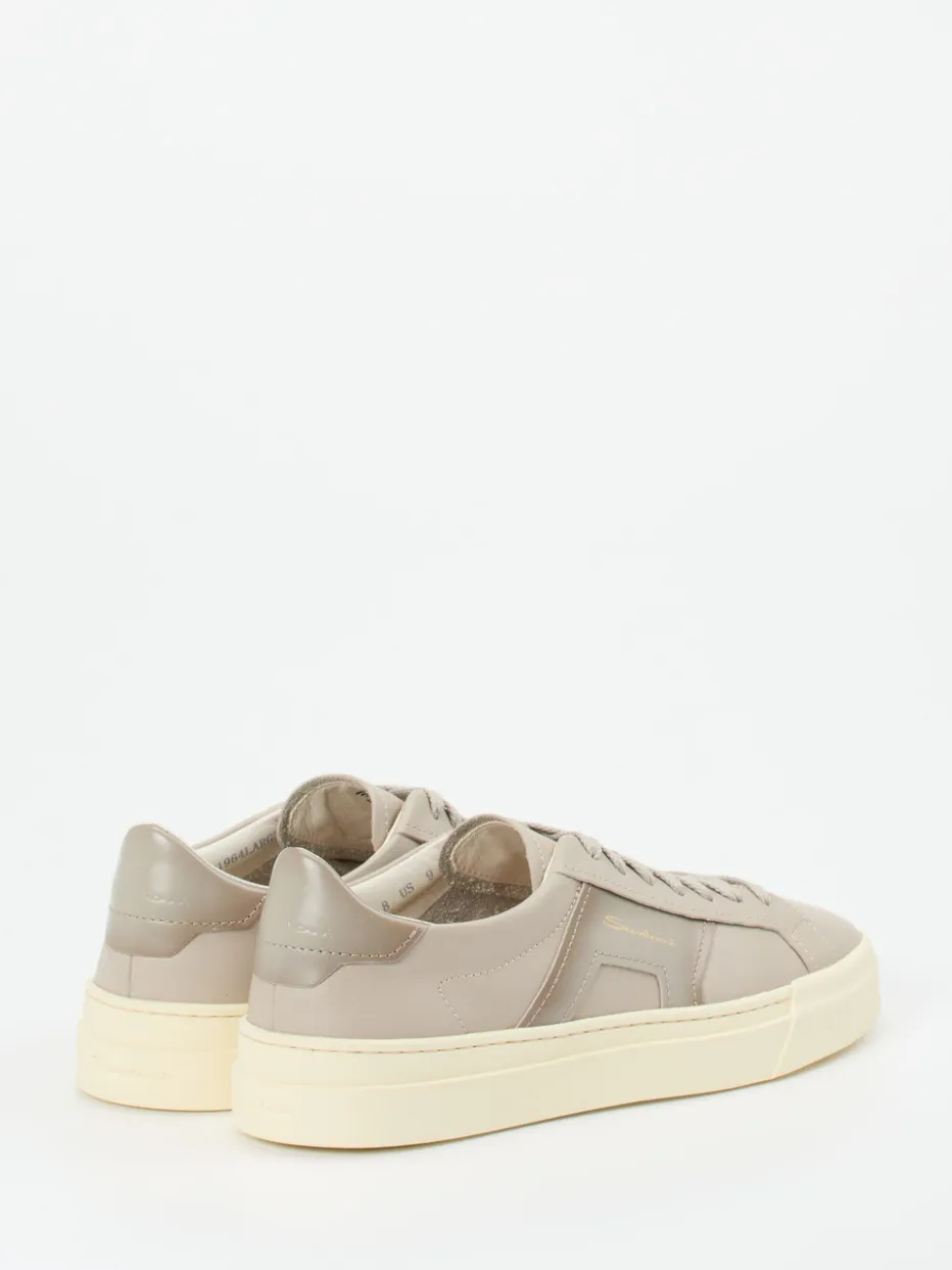 – Sneaker aus Kalbleder in Stein*Santoni Hot