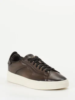 – Sneaker aus Kalbleder Dunkel*Santoni Sale
