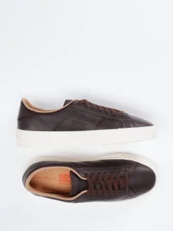 – Sneaker aus Kalbleder Dunkel*Santoni Discount