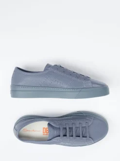 Herren Santoni – Sneaker aus Kalbleder Schiefer