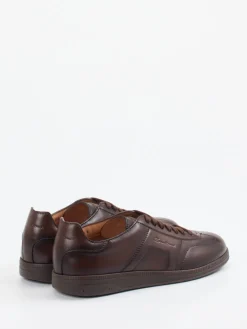 – Sneaker aus Kalbleder Dunkel*Santoni