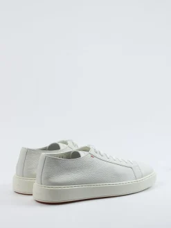 – Sneaker aus Kalbleder in Offwhite*Santoni Best
