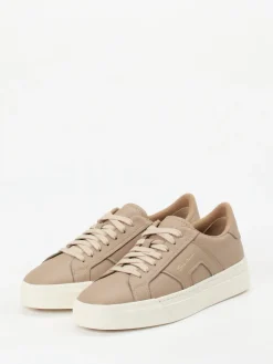 – Sneaker aus Lammleder in Taupe*Santoni New