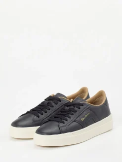 Damen Santoni – Sneaker aus Lammleder Dunkel