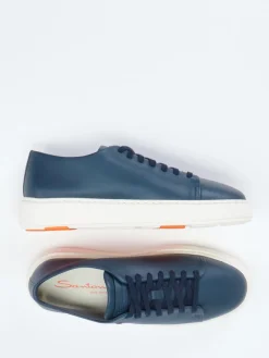 Damen Santoni – Sneaker aus Lammleder Dunkel