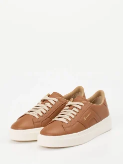 – Sneaker aus Lammleder Cognac*Santoni New