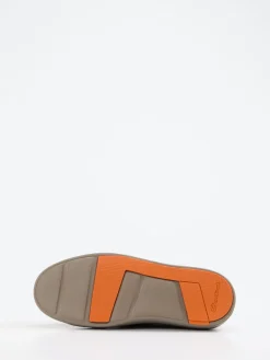 Herren Santoni – Sneaker aus Veloursleder in Taupe