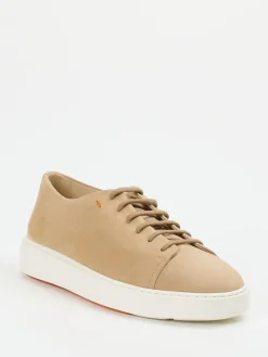– Sneaker aus Veloursleder braun*Santoni Outlet