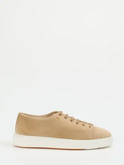 – Sneaker aus Veloursleder braun*Santoni Outlet