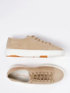 – Sneaker aus Veloursleder braun*Santoni Outlet