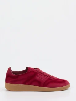 – Sneaker aus Veloursleder rubinrot*Santoni Online