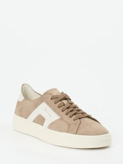 – Sneaker aus Veloursleder in Sandbeige*Santoni Hot