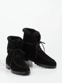 – Stiefelette aus Veloursleder*Santoni