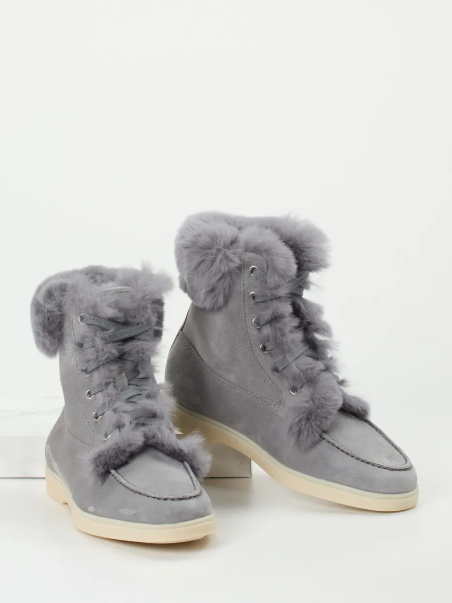 Damen Santoni – Stiefelette aus Nubukleder in