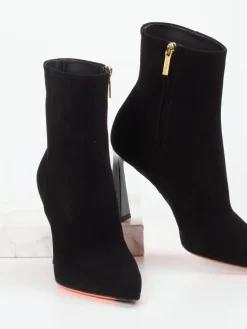 Damen Santoni – Stiefeletten aus Veloursleder