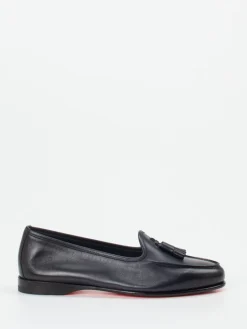 – Tassel Loafer aus Kalbleder Tiefschwarz*Santoni Outlet