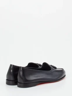 – Tassel Loafer aus Kalbleder Tiefschwarz*Santoni Outlet