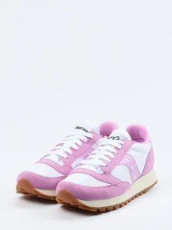 Damen Saucony – Retro-Runner aus Veloursleder Pastellrosa