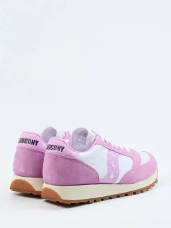 Damen Saucony – Retro-Runner aus Veloursleder Pastellrosa