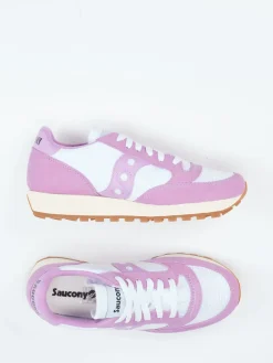 Damen Saucony – Retro-Runner aus Veloursleder Pastellrosa