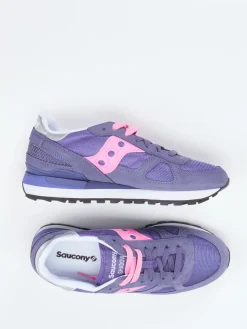 Damen Saucony – Retro-Sneaker aus Textil und Veloursleder