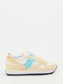 Damen Saucony – Retro-Sneaker aus Textil mit Wildlederstruktur