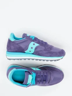 Damen Saucony – Retro-Sneaker aus Veloursleder und Textil Violett