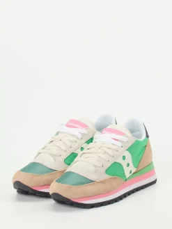 Damen Saucony – Retro-Sneaker aus Textil und Veloursleder
