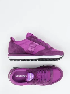Damen Saucony – Sneaker aus Textil und Veloursleder Violett