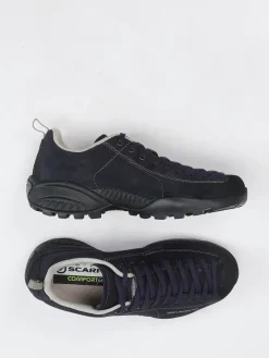 Damen Scarpa – Halbschuh aus Veloursleder Dunkel