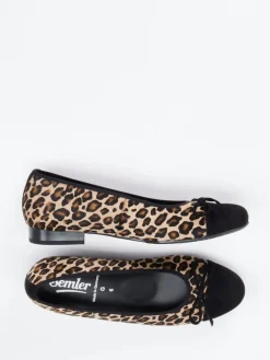 – Ballerinas aus Fellimitat mit Veloursleder*Semler Clearance