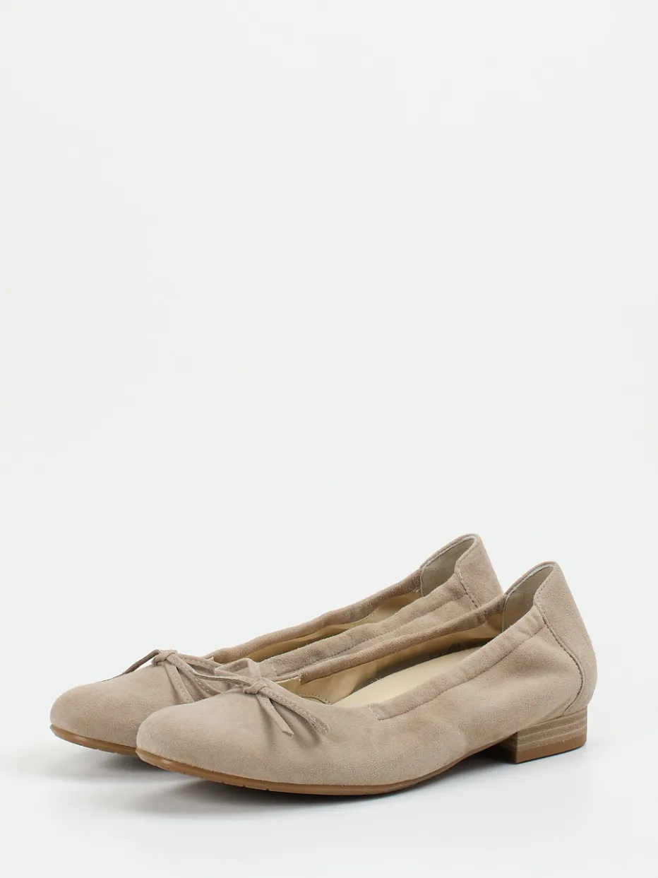 – Ballerinas aus Veloursleder in grau*Semler Clearance