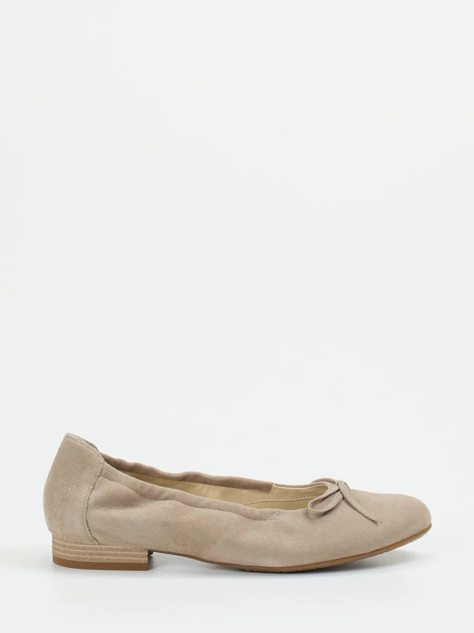 – Ballerinas aus Veloursleder in grau*Semler Clearance