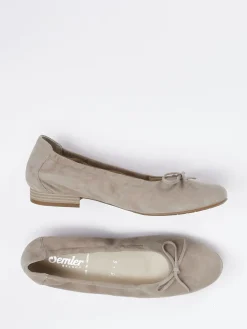 – Ballerinas aus Veloursleder in grau*Semler Clearance