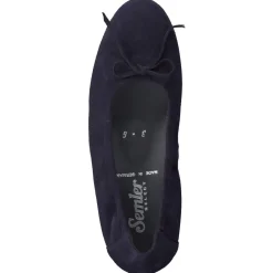 – Ballerinas aus Veloursleder in Dunkel*Semler New