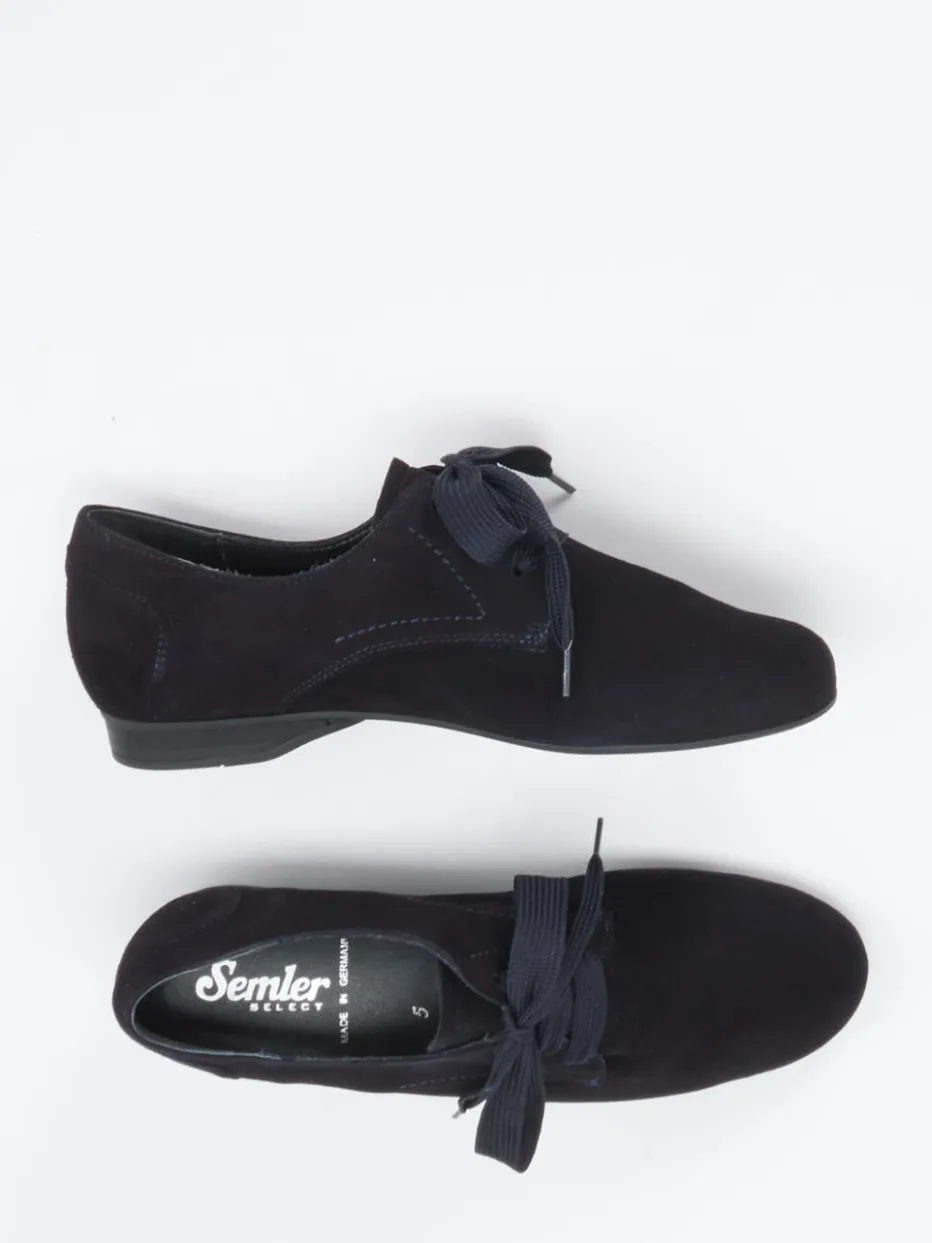 – Derby-Schnürschuh aus Samtziegenleder*Semler Online
