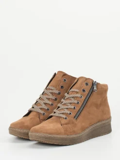 – Keilboots aus Veloursleder cognacfarben*Semler Clearance