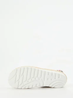 Damen Semler – Keilsandale aus geprägtem Leder floral