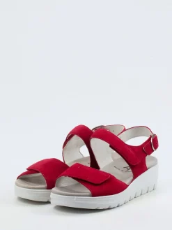 – Keilsandalette aus Veloursleder*Semler Discount