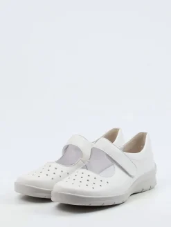 – Klettballerinas aus Kalbleder in Offwhite*Semler Discount