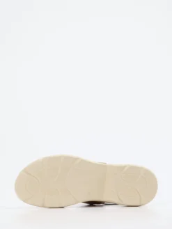 Damen Semler – Klettsandale aus Metallic-Kalbleder