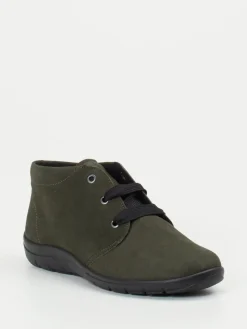 Damen Semler – Komfort-Bootie aus Veloursleder oliv